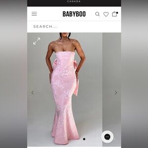 Baby boo pink felicity dress size small